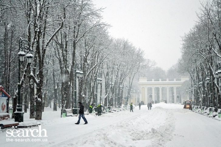 Парк Горького в снегу