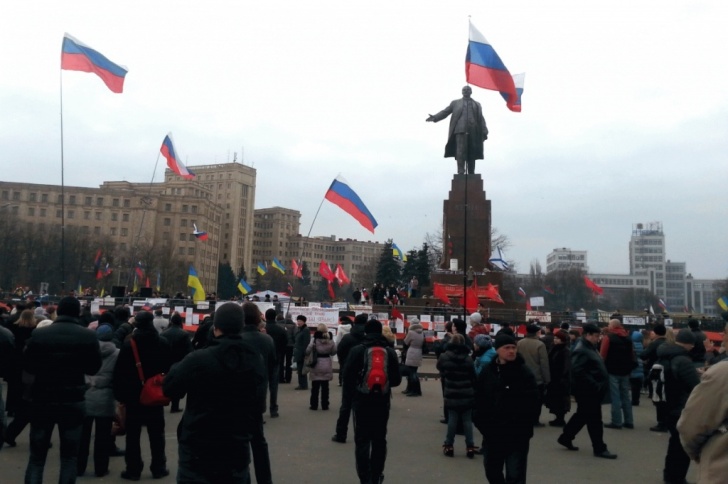 Митинг возле Ленина в Харькове