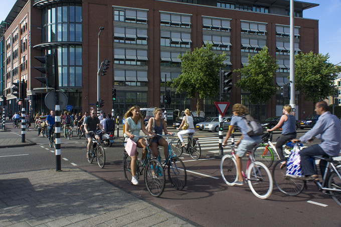 Столица велодвижения - Амстердам.