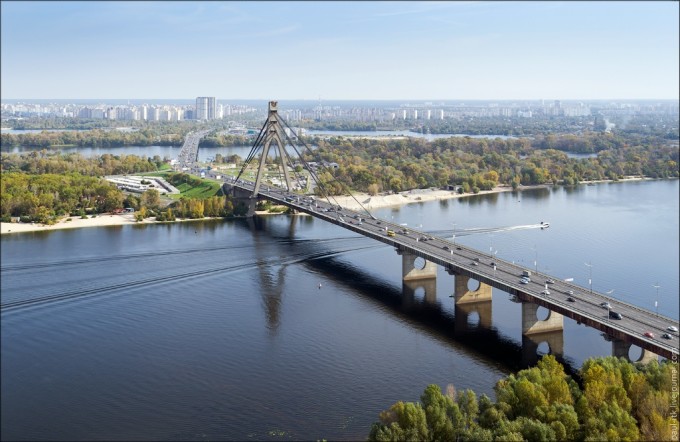 Мосты Киева: вид с высотки