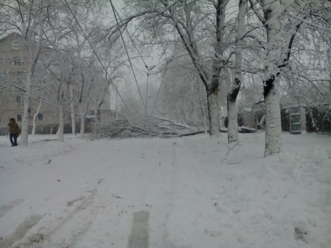 снегопад в Харькове