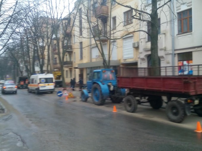 Место инцидента, улица Лермонтовская. Фото: «Главное».