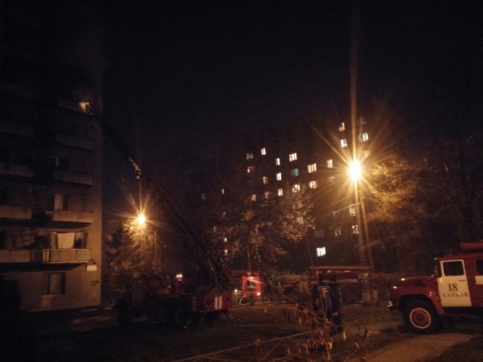 В Харькове случился пожар в одном из общежитий