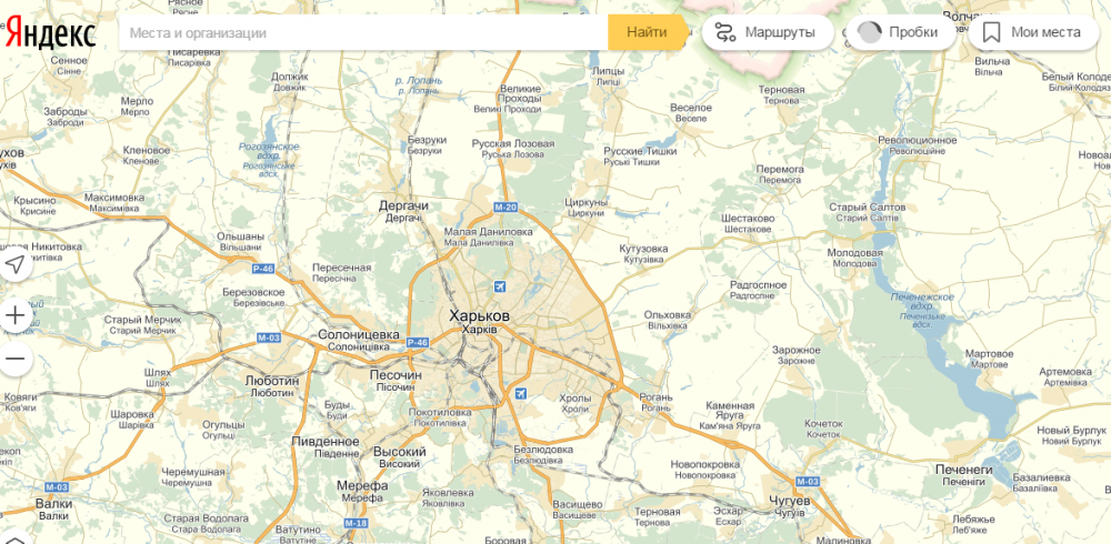 Карта харьковской области проложить маршрут