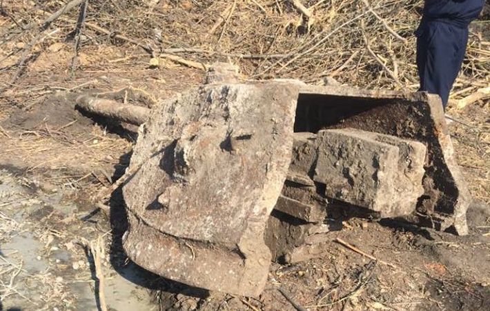 В Харькове строители наткнулись на башню советского танка