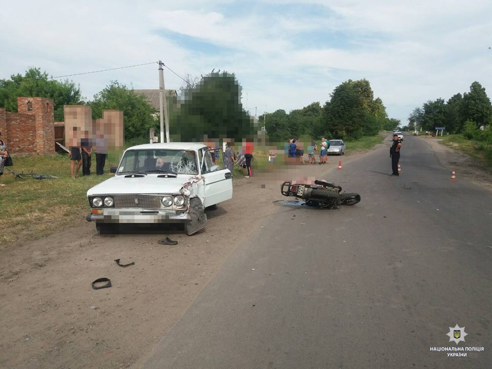 На Харьковщине в результате ДТП погиб мотоциклист