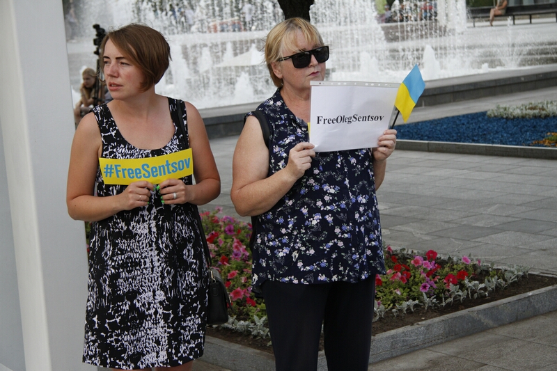 В центре Харькова прошел митинг в поддержку политзаключенных