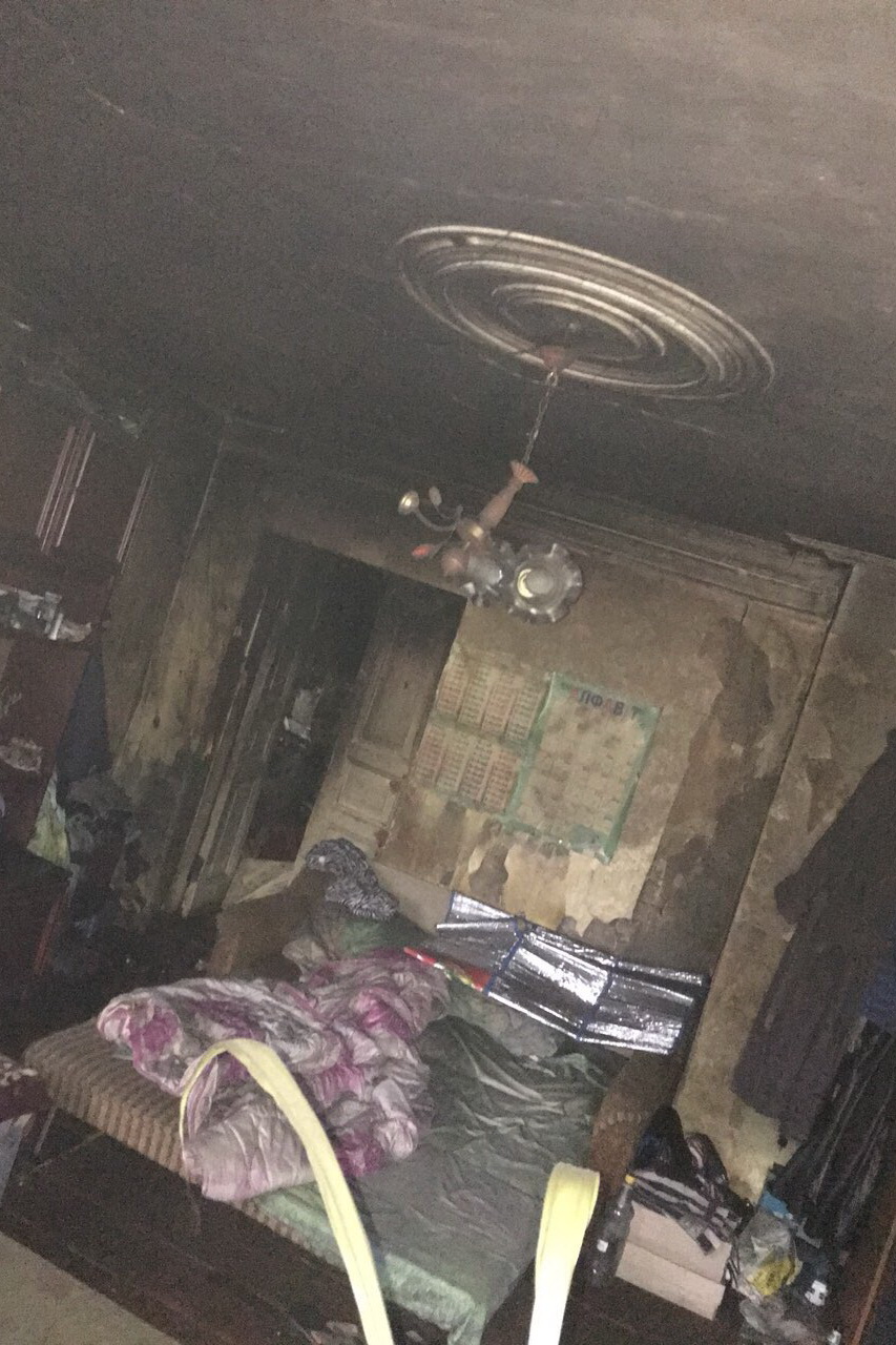 В Харькове горел трехэтажный дом