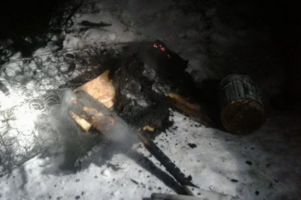Под Харьковом во время пожара пострадала пожилая женщина