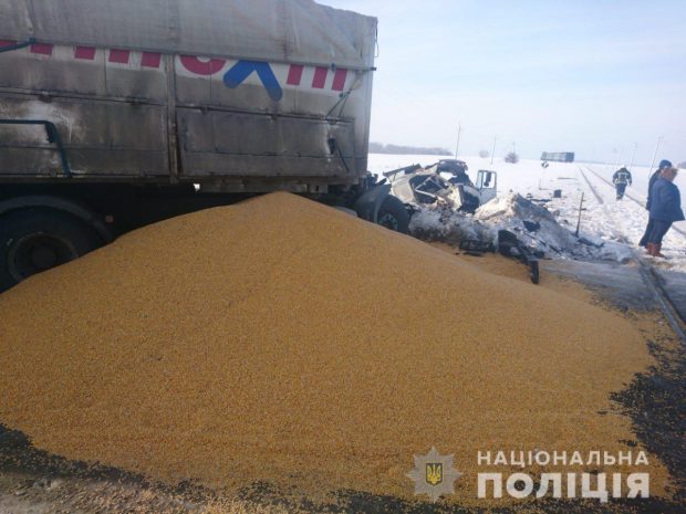 Под Харьковом поезд сбил грузовик: водитель в больнице