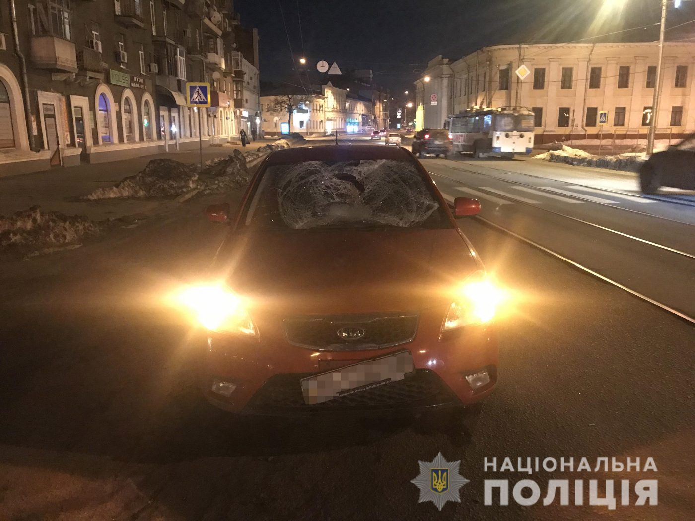 На Московском проспекте водитель на пешеходном переходе сбил молодую пару