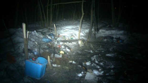В Харькове на пустыре сгорел бездомный