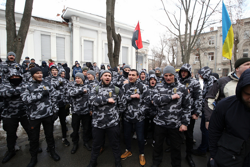 В Харькове пикетировали Генеральное консульство России