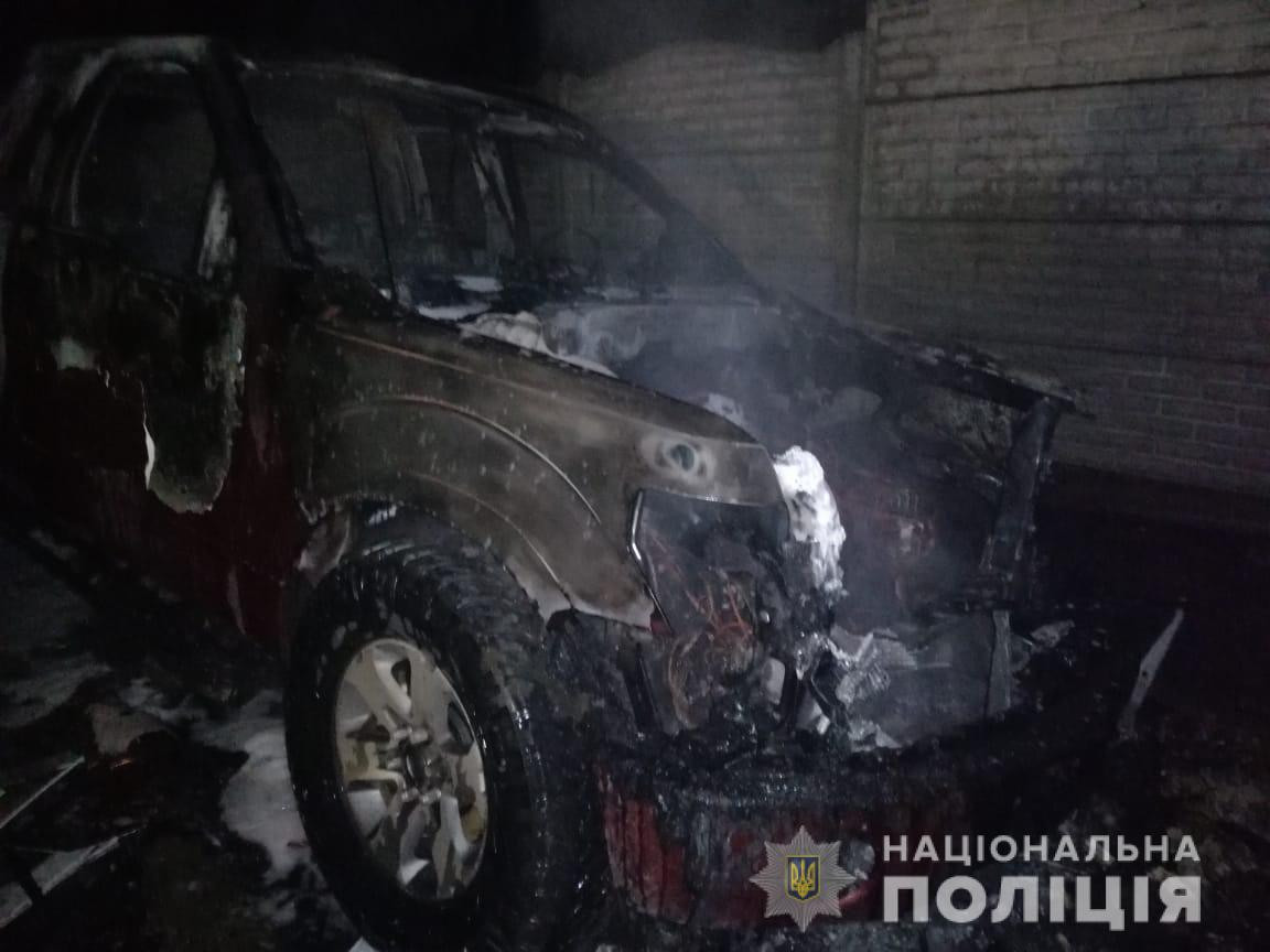 На Харьковщине неизвестные сожгли Ford во дворе хозяина авто
