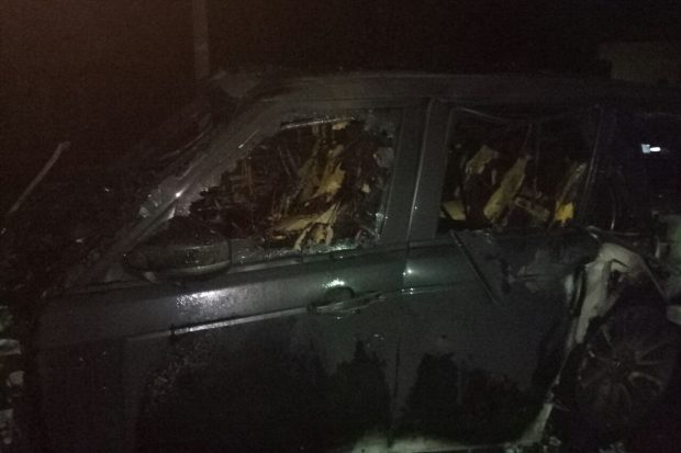 В Харькове ночью сгорели два автомобиля