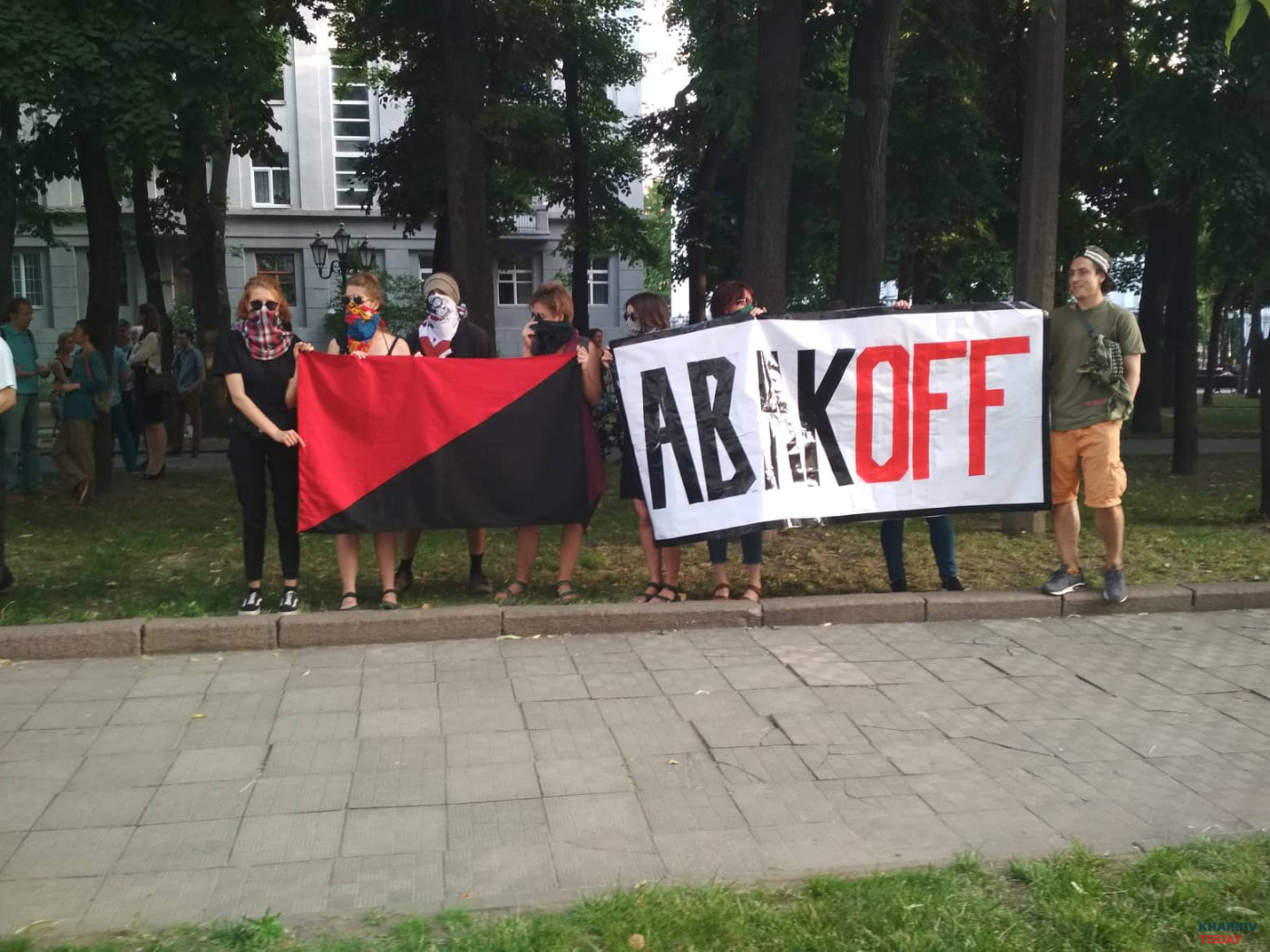 Харьков вышел на акцию протеста против безнаказанности сотрудников полиции