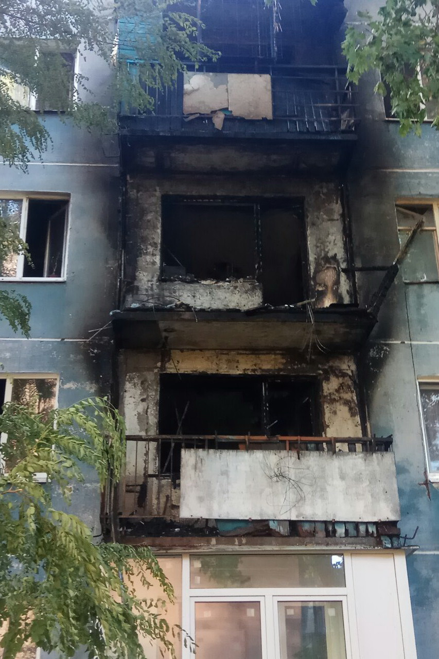 В жилом доме на Салтовке горело три балкона