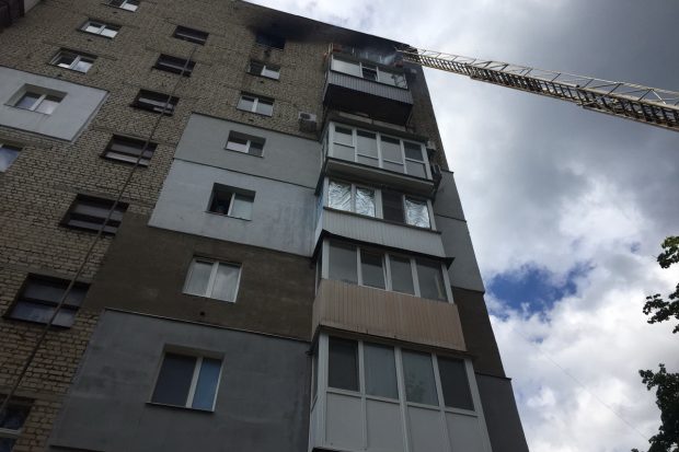 В Харькове во время пожара погиб мужчина
