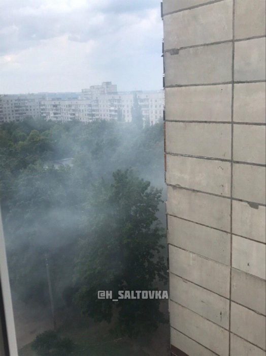На Салтовке горели балконы многоэтажки