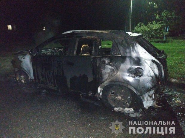 На Харьковщине неизвестные подожгли автомобиль
