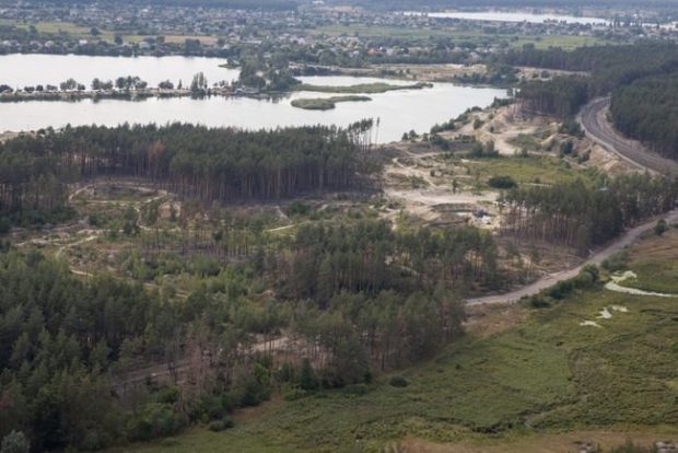 Вырубка лесов в Харьковской области