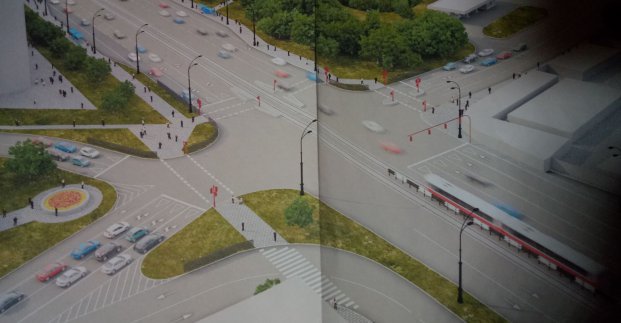 Завершается разработка проекта перекрестка проспект Московский – улица Полевая