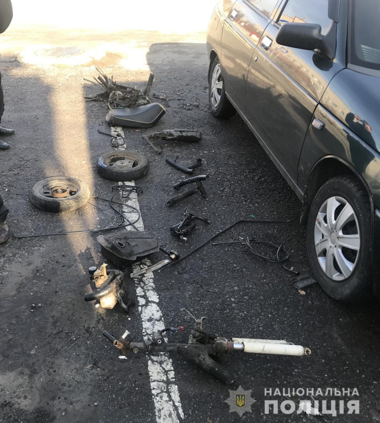 Под Харьковом подростки украли скутер и сдали его на металолом