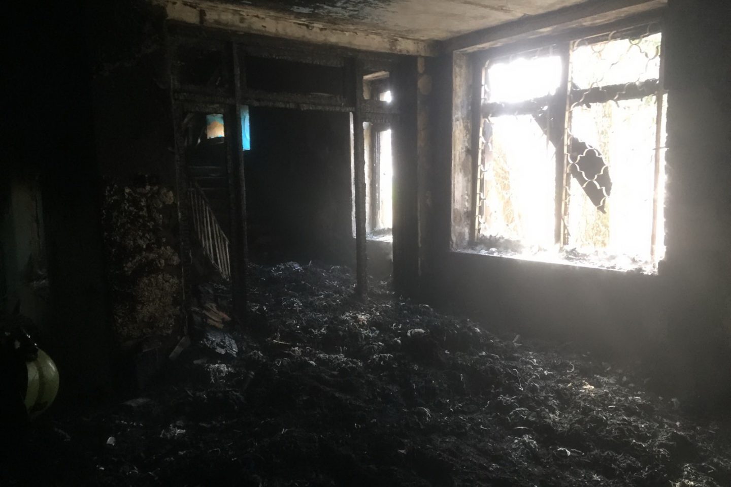 В Харькове горел корпус ПТУ