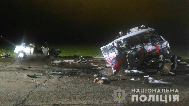На Окружной дороге столкнулись Daewoo и автомобиль скорой помощи: три человека погибли