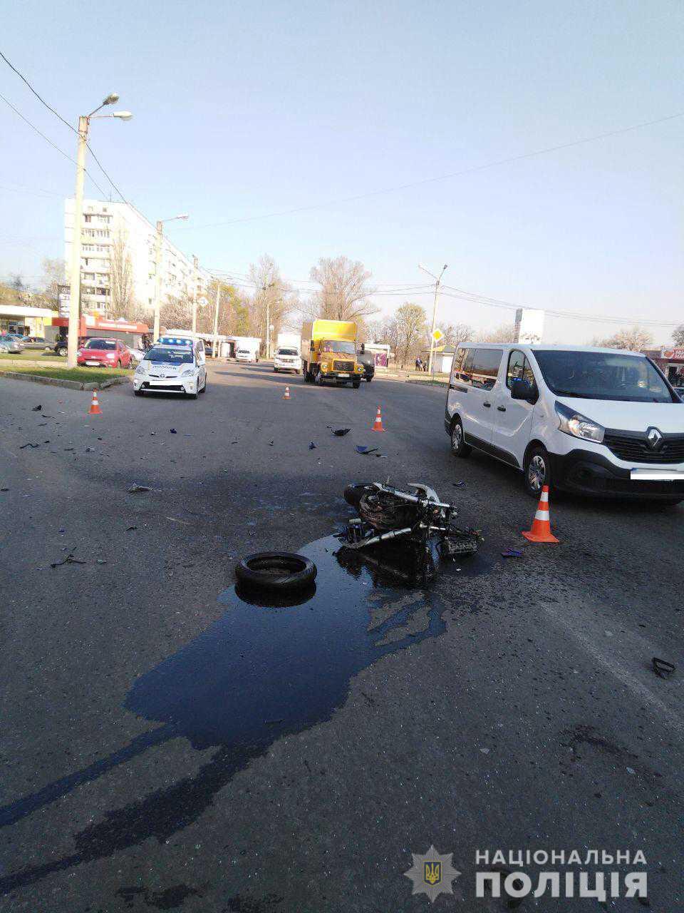 В Харькове в результате аварии погиб мотоциклист