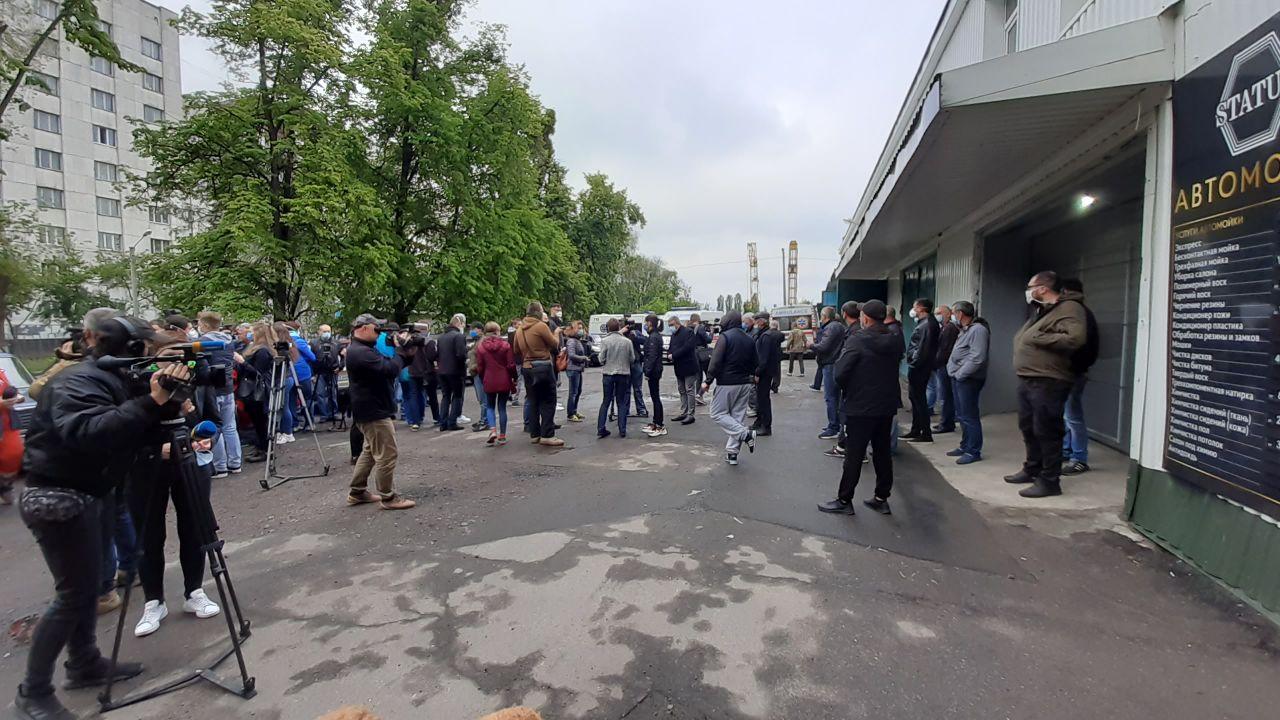 В Харькове протестовали медики на подстанции скорой помощи