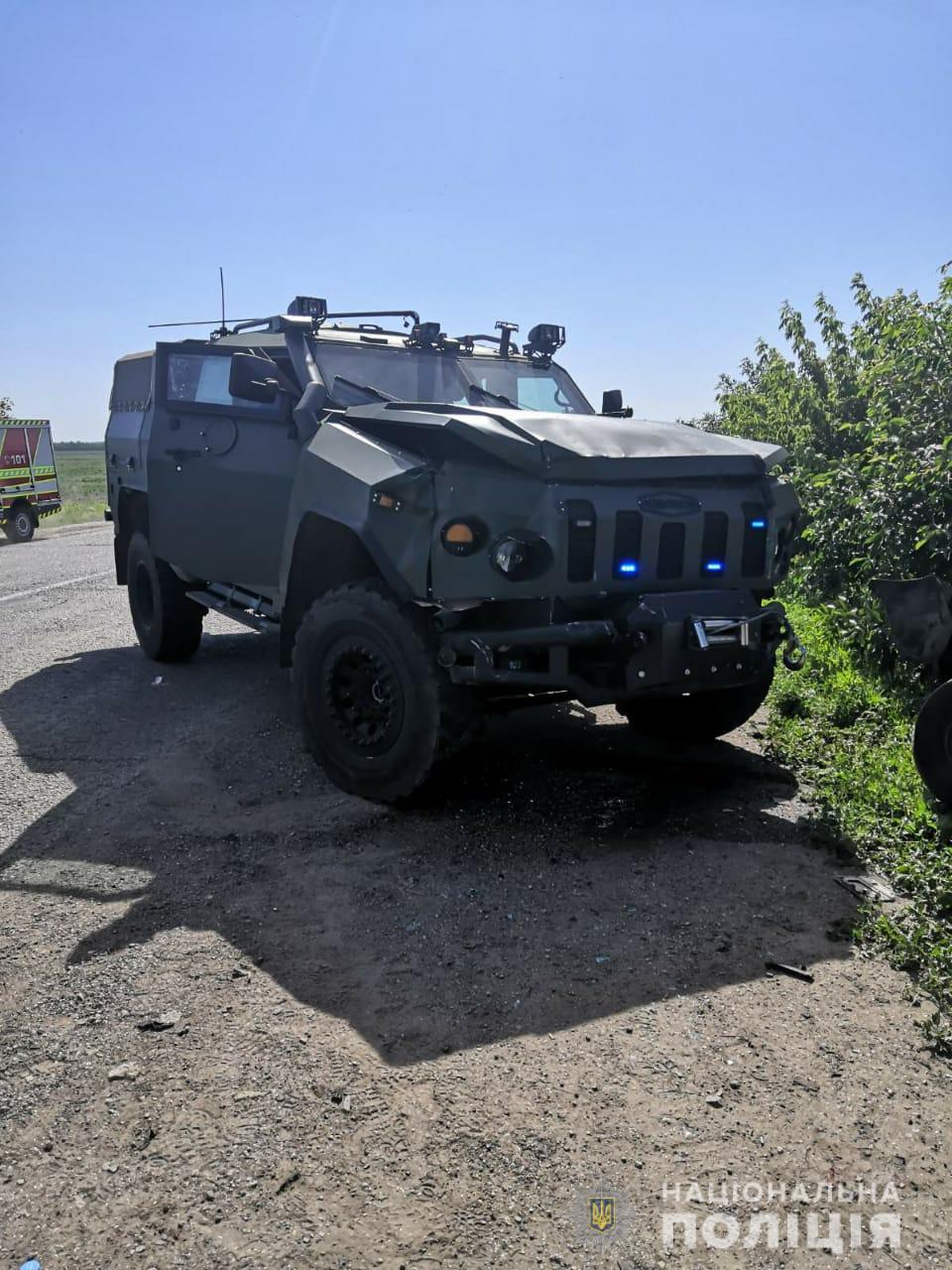 В Харьковской области колонна военных автомобилей спровоцировала ДТП