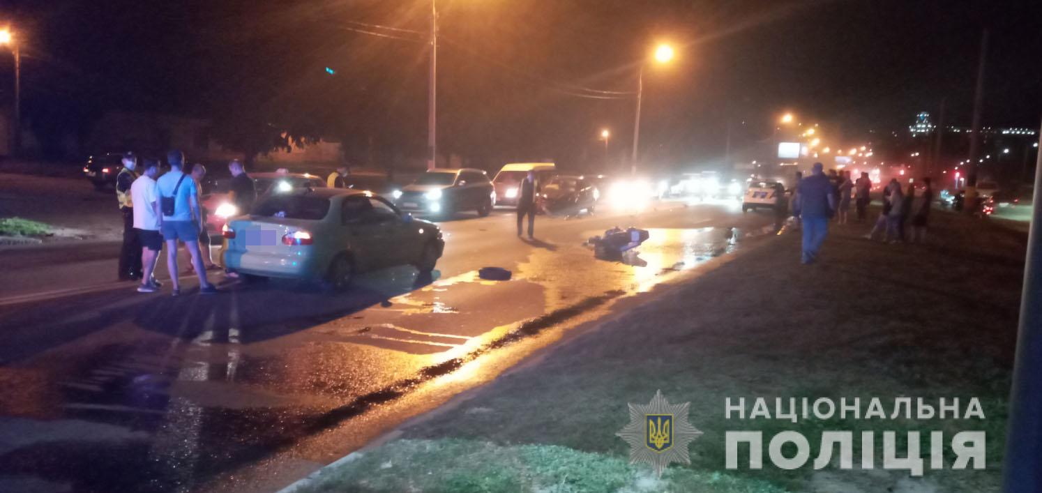 В Харькове в результате аварии погиб пассажир мотоцикла
