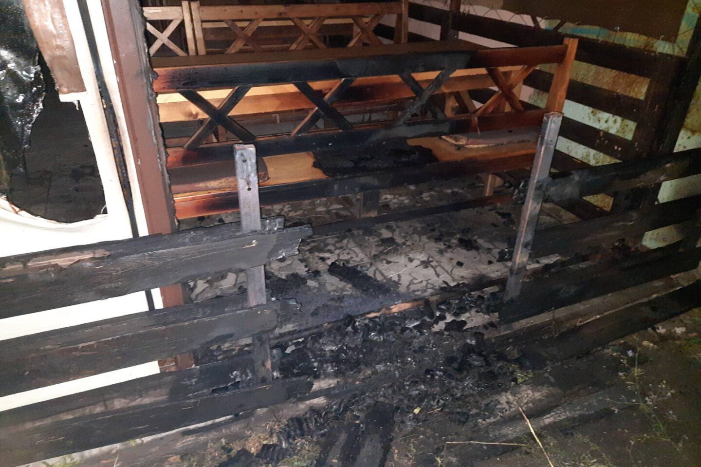 В Харькове ночью подожгли кафе