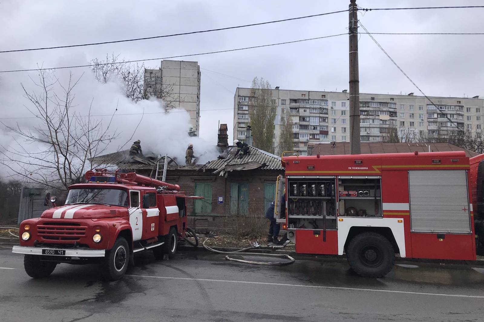 В Харькове на пожаре обнаружили тело пожилого мужчины