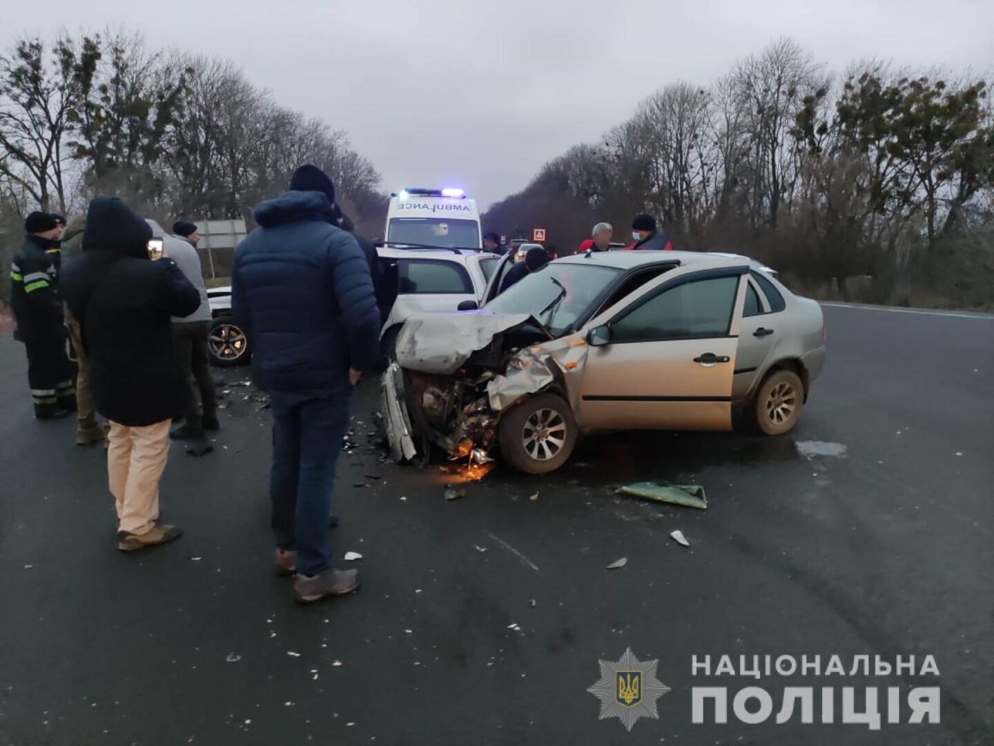 В Харьковской области из-за столкновения двух автомобилей пострадало четыре человека