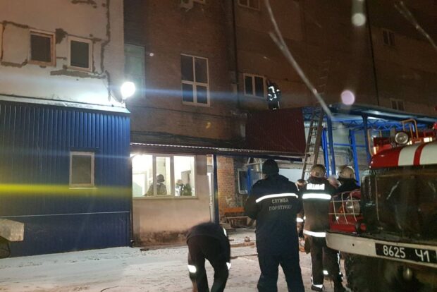 В Харькове произошел пожар в помещения офиса