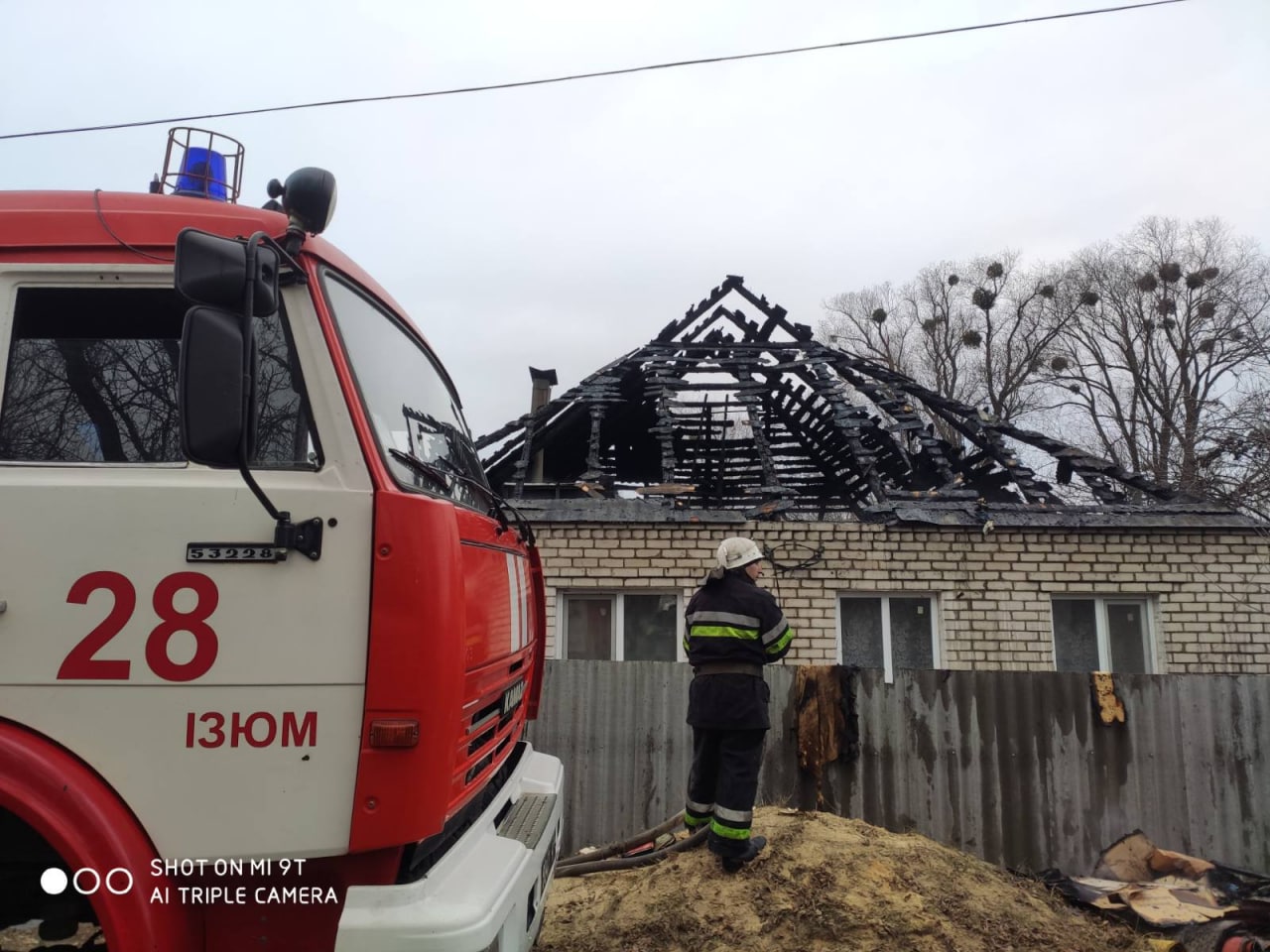 В Харьковской области во время ликвидации пожара спасли двоих детей