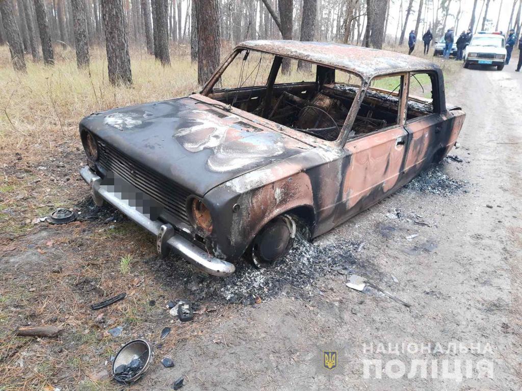 Под Харьковом подростки угнали автомобиль и сожгли его в лесополосе