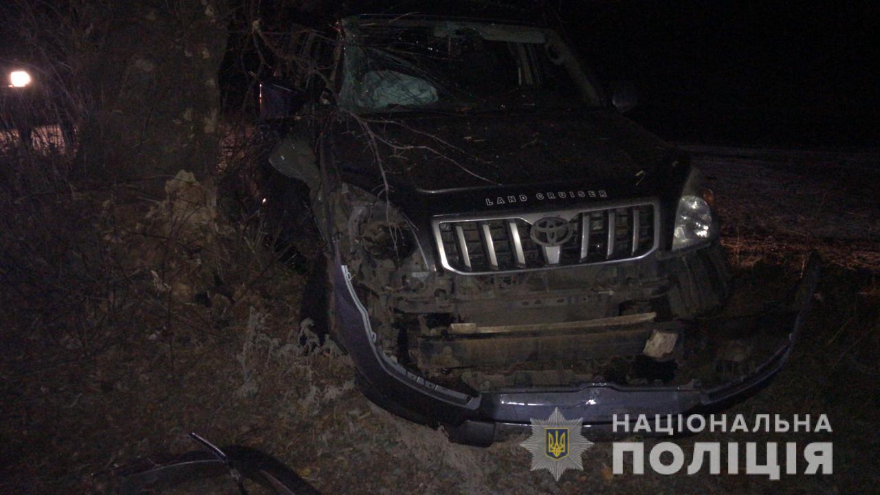 Под Харьковом женщина вылетела с дороги и врезалась в дерево: пострадали трое детей