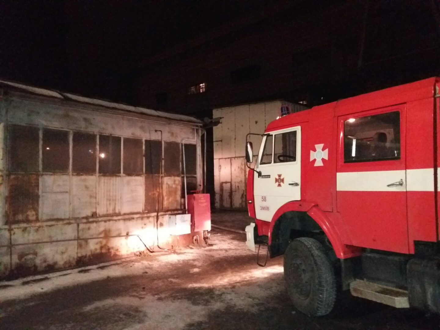 В Харьковской области горела Змиевская ТЭС