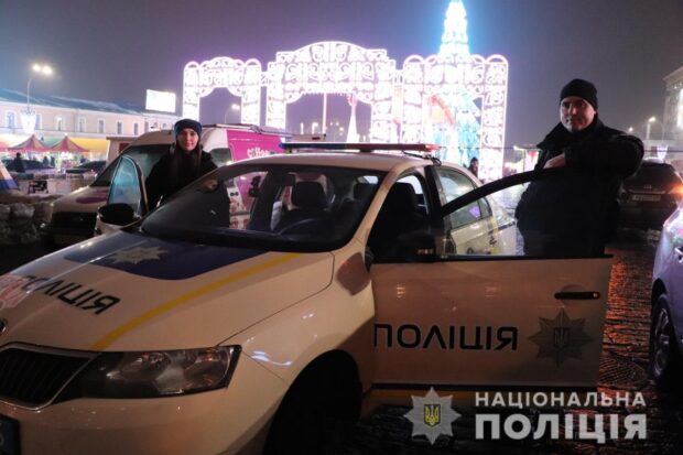 Новый год в центре Харькова встретили около 4 тысяч людей - полиция
