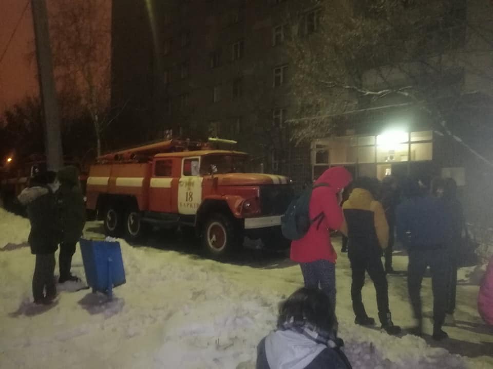 На Салтовке горело студенческое общежитие