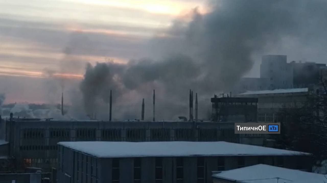 В Харькове возле завода "Хартрон" горело частное предприятие