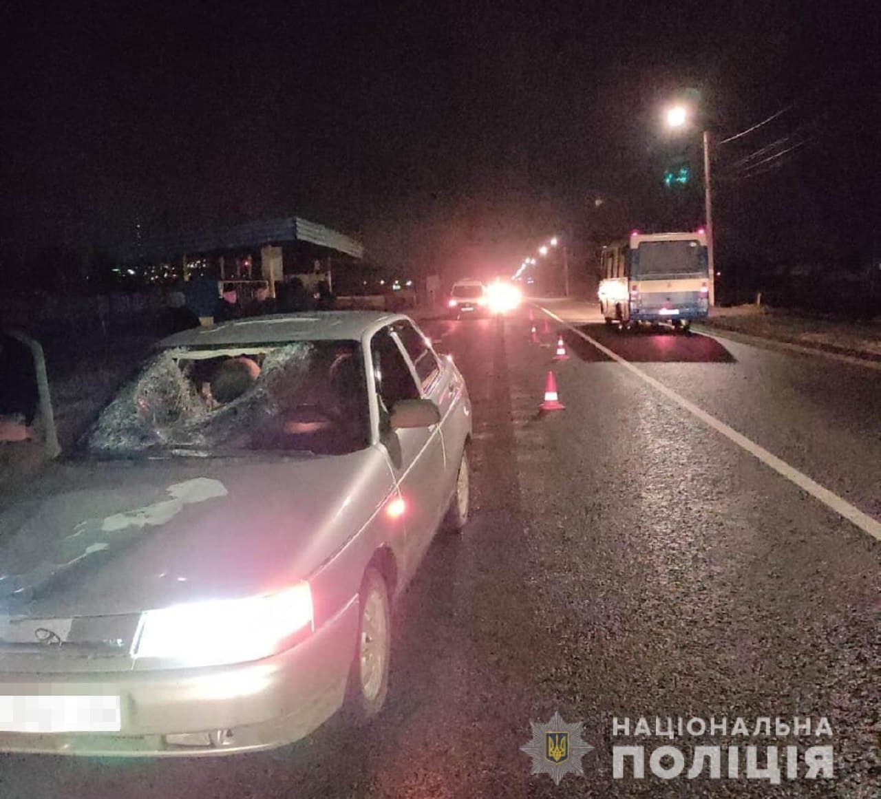 В Харьковской области автомобиль сбил женщину, которая стояла на краю дороги
