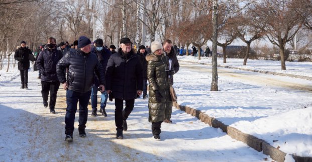 Сквер возле Основянского озера реконструируют