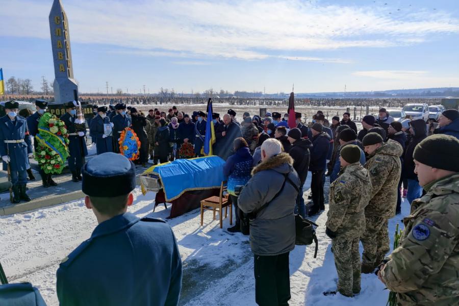 В Харькове попрощались с Дмитрием Мироненко, который погиб в зоне ООС