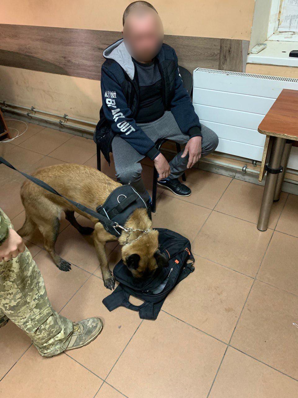 В Харьковской области пограничники задержали мужчину, который вез в рюкзаке наркотики из России