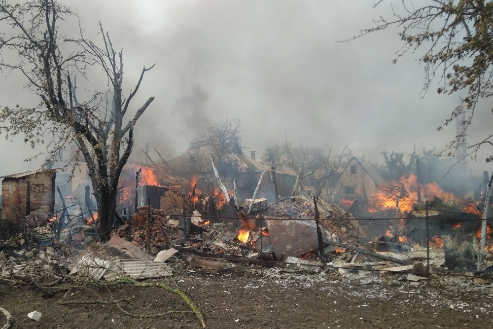 В Харьковской области сожгли частный дом