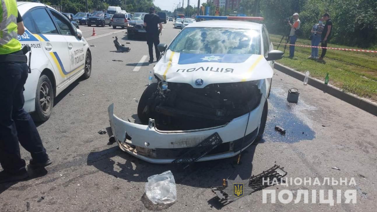 В Харькове полицейские попали в ДТП